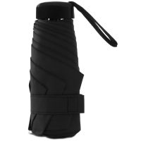 Mini deštník s ochranou proti UV záření - Černý