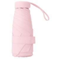 Mini deštník s ochranou proti UV záření - Růžový