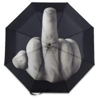 Unisex deštník s prostředníčkem - Manuální