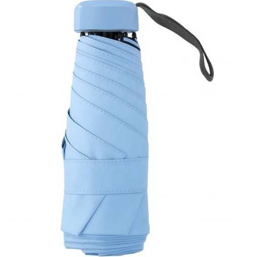 Foto - Mini deštník s ochranou proti UV záření - Světle modrý