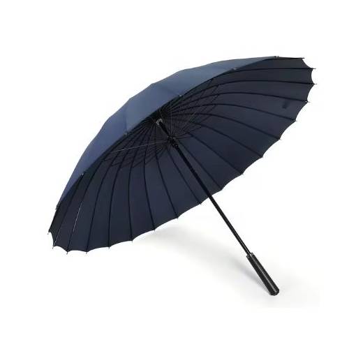 Foto - Poloautomatický holový elegantní deštník - Tmavě modrý